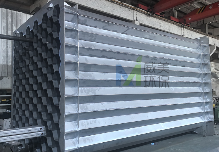 不銹鋼濕式靜電除霧器檢測完畢待發(fā)貨